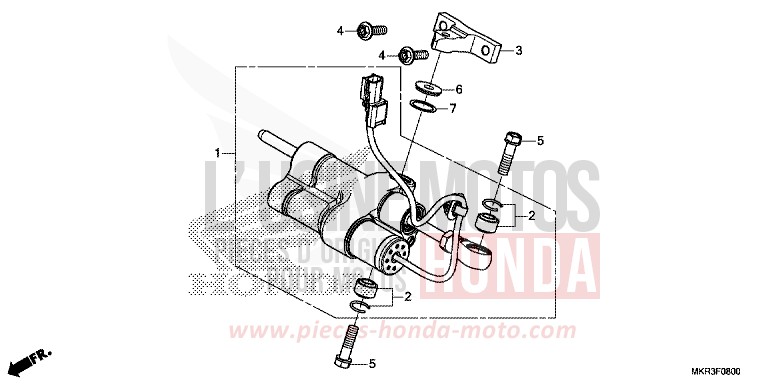 LENKUNGSDAEMPFER von CBR1000RR "Fireblade" GRAND PRIX RED (R380) von 2022